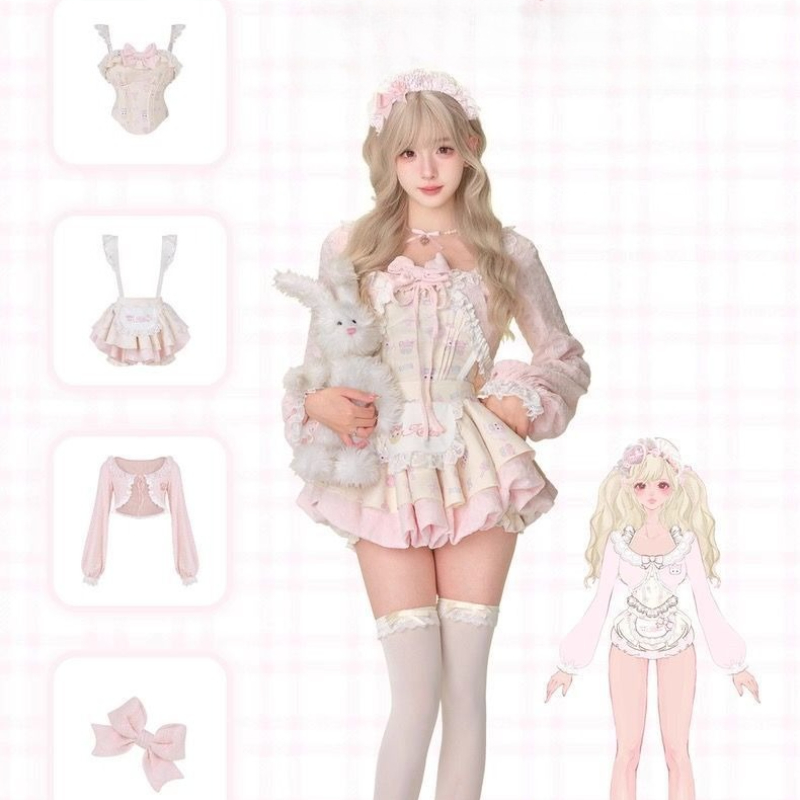 Japanese Sweet Lolita Style 3  - огляд і ціна Crop Top Crochet
