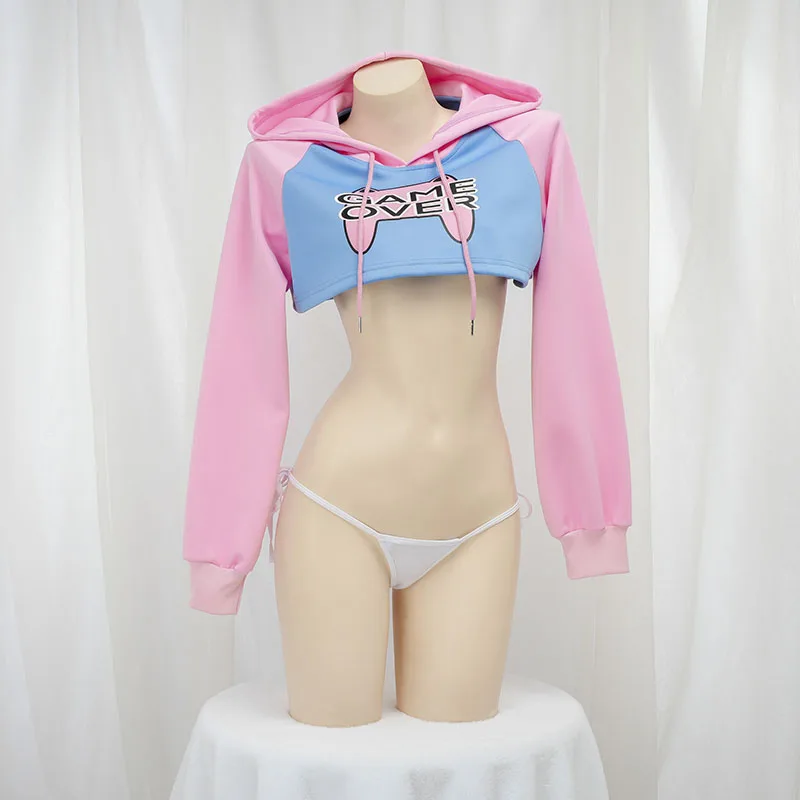 Cute Long Sleeve Crop Top Hood - огляд і ціна Crop Top Crochet