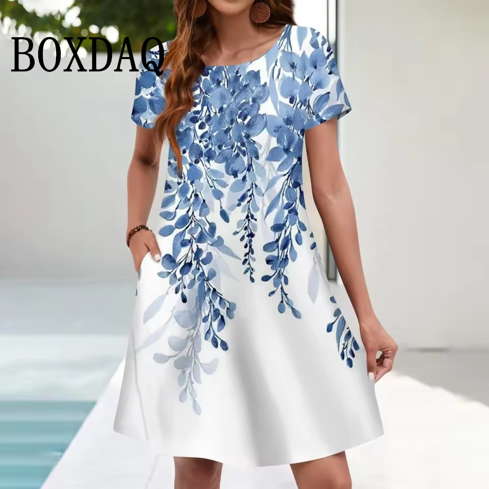 Women'S Casual Sundress Loose  - огляд і ціна Romper Floral Print