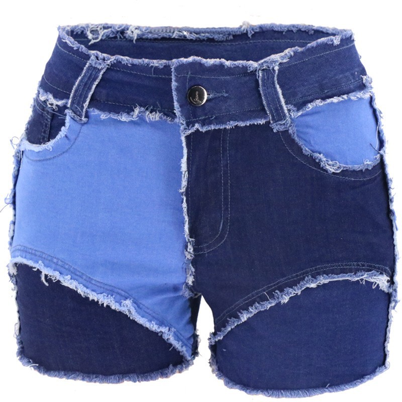 Fashion Mid-Waist Slim Fit Tor - огляд і ціна Shorts Denim Frayed