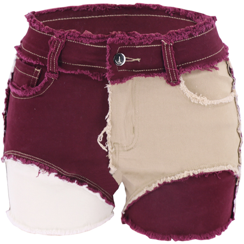 Fashion Mid-Waist Slim Fit Tor - огляд і ціна Shorts Denim Frayed
