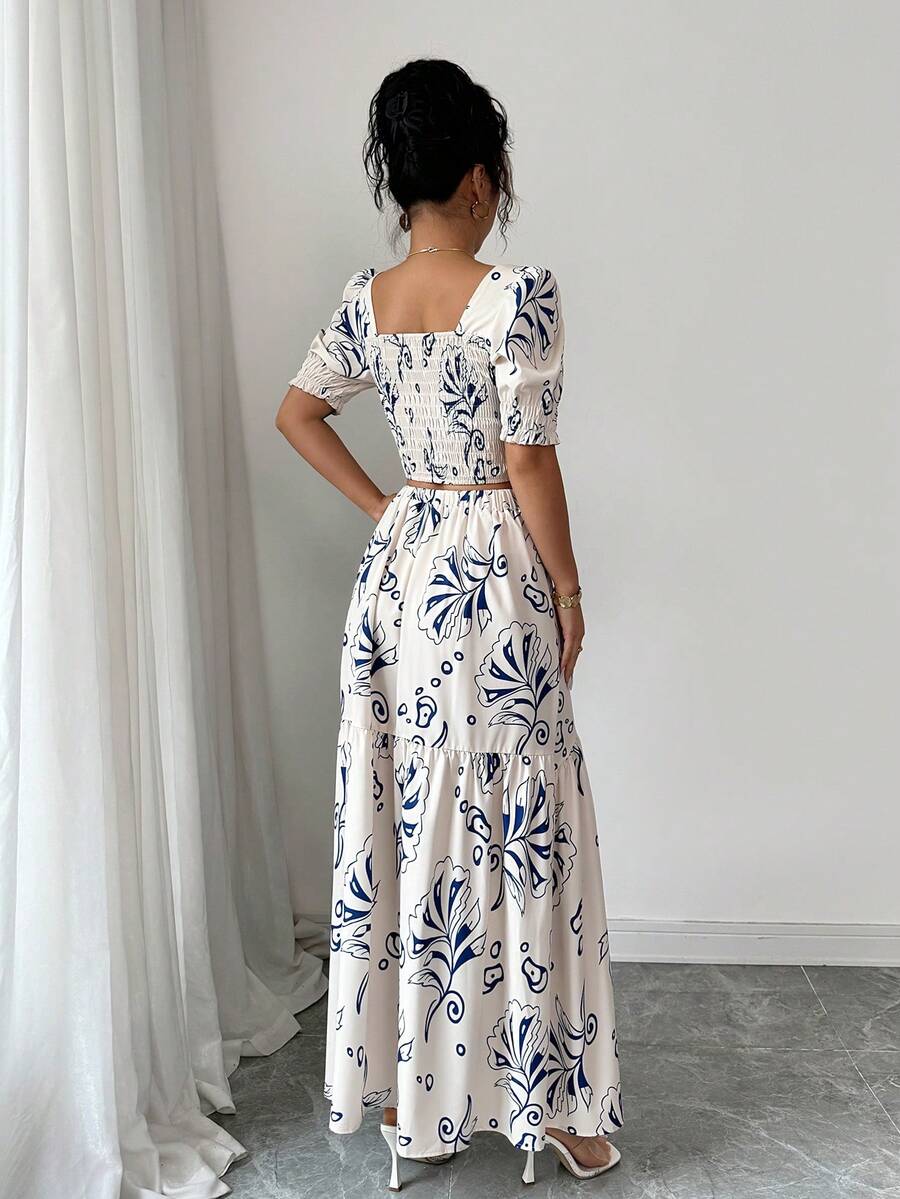 2026 Women Summer Two Piece Ou - огляд і ціна Romper Floral Print