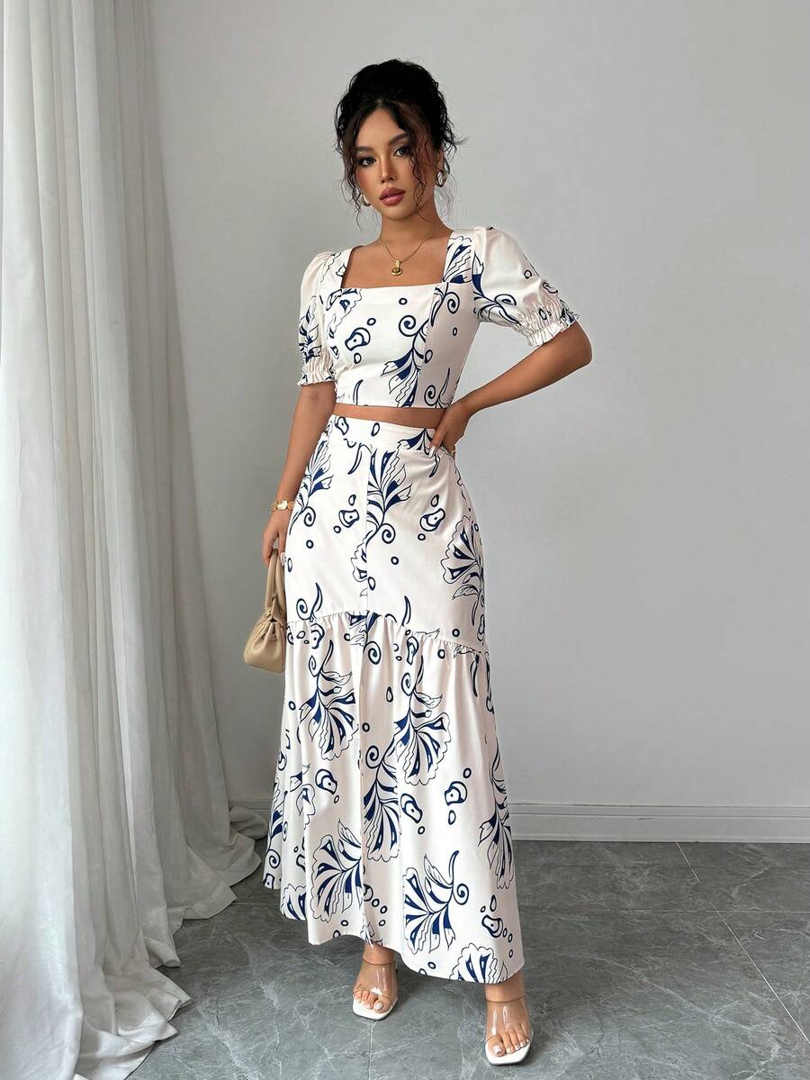 2026 Women Summer Two Piece Ou - огляд і ціна Romper Floral Print