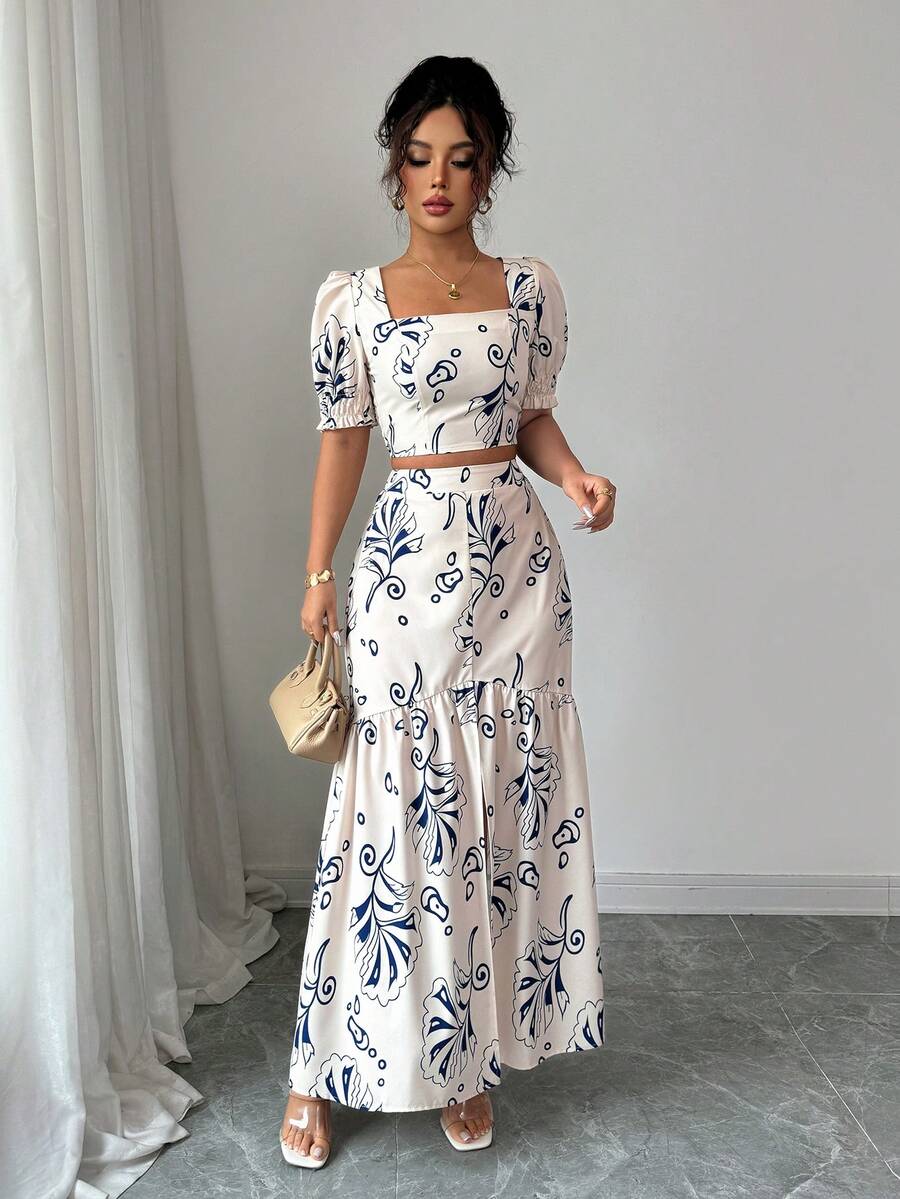 2026 Women Summer Two Piece Ou - огляд і ціна Romper Floral Print