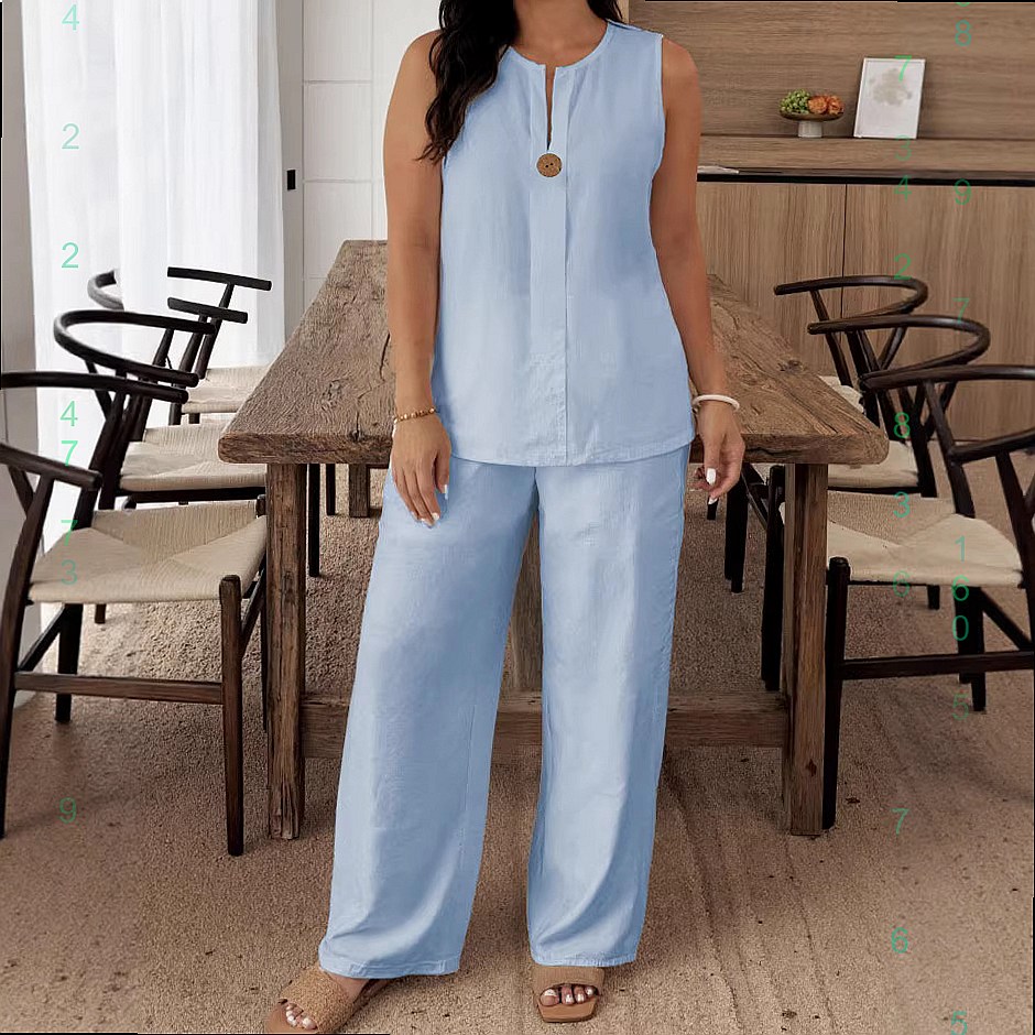 Comfortable Loose Top Wide Leg - огляд і ціна Linen Pant Wide