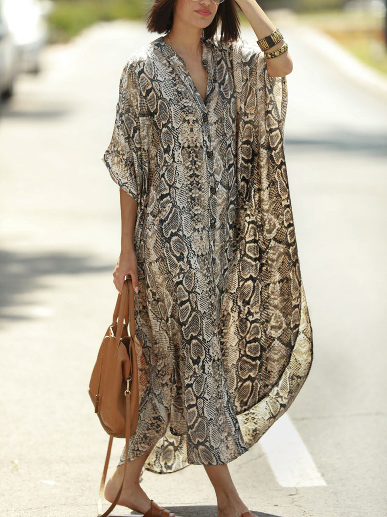 Bohemian Print Beach Cover-Up  - огляд і ціна Cover Up Kaftan