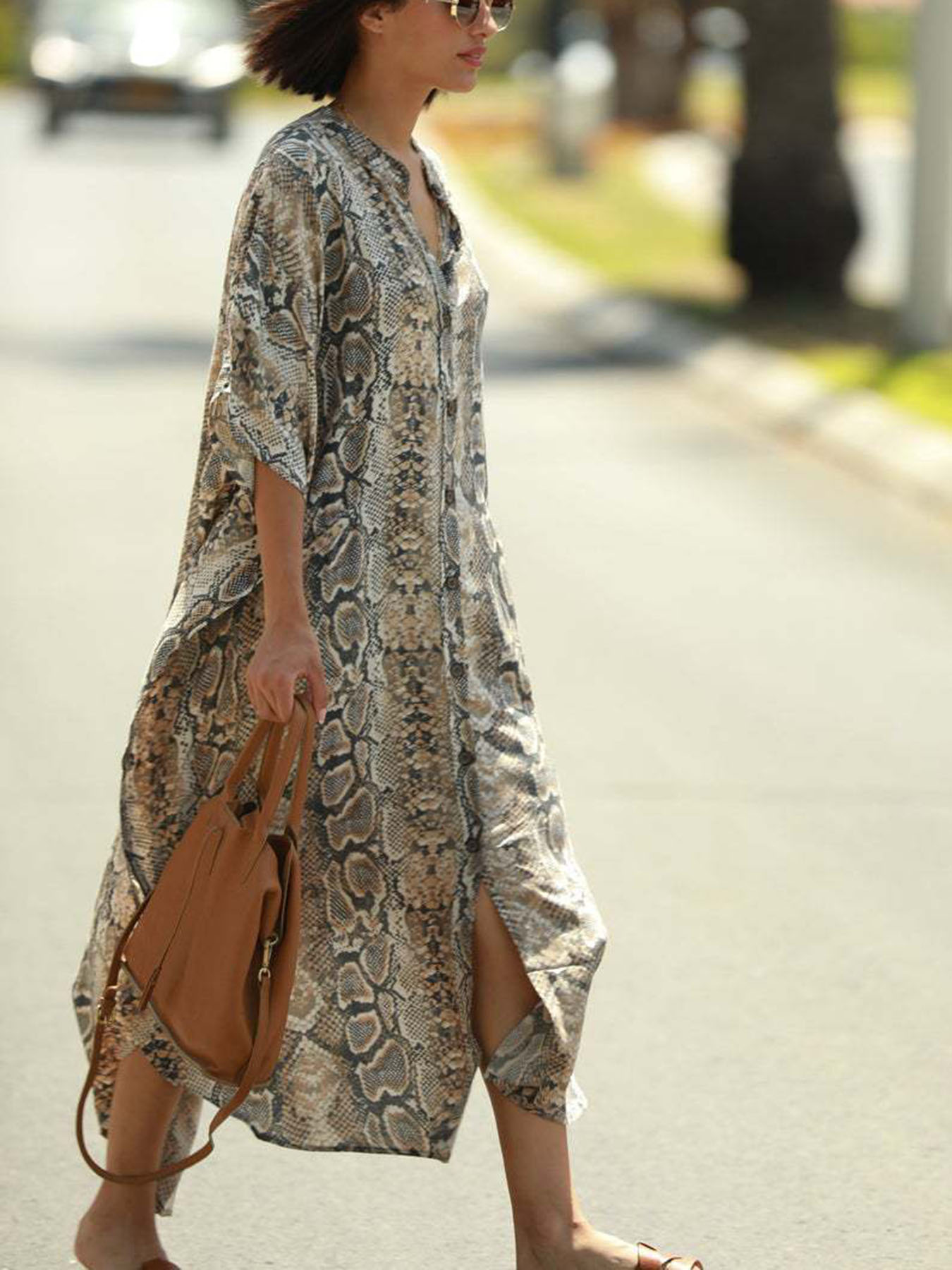 Bohemian Print Beach Cover-Up  - огляд і ціна Cover Up Kaftan
