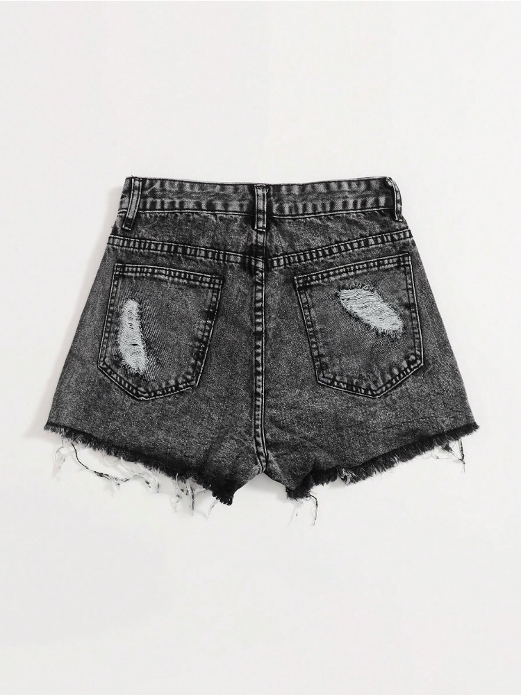 2026 New Vintage Washed Denim  - огляд і ціна Shorts Denim Frayed