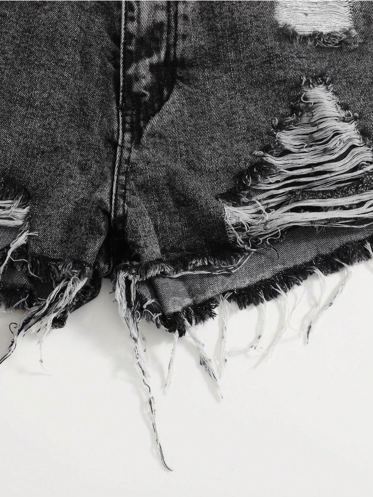 2026 New Vintage Washed Denim  - огляд і ціна Shorts Denim Frayed