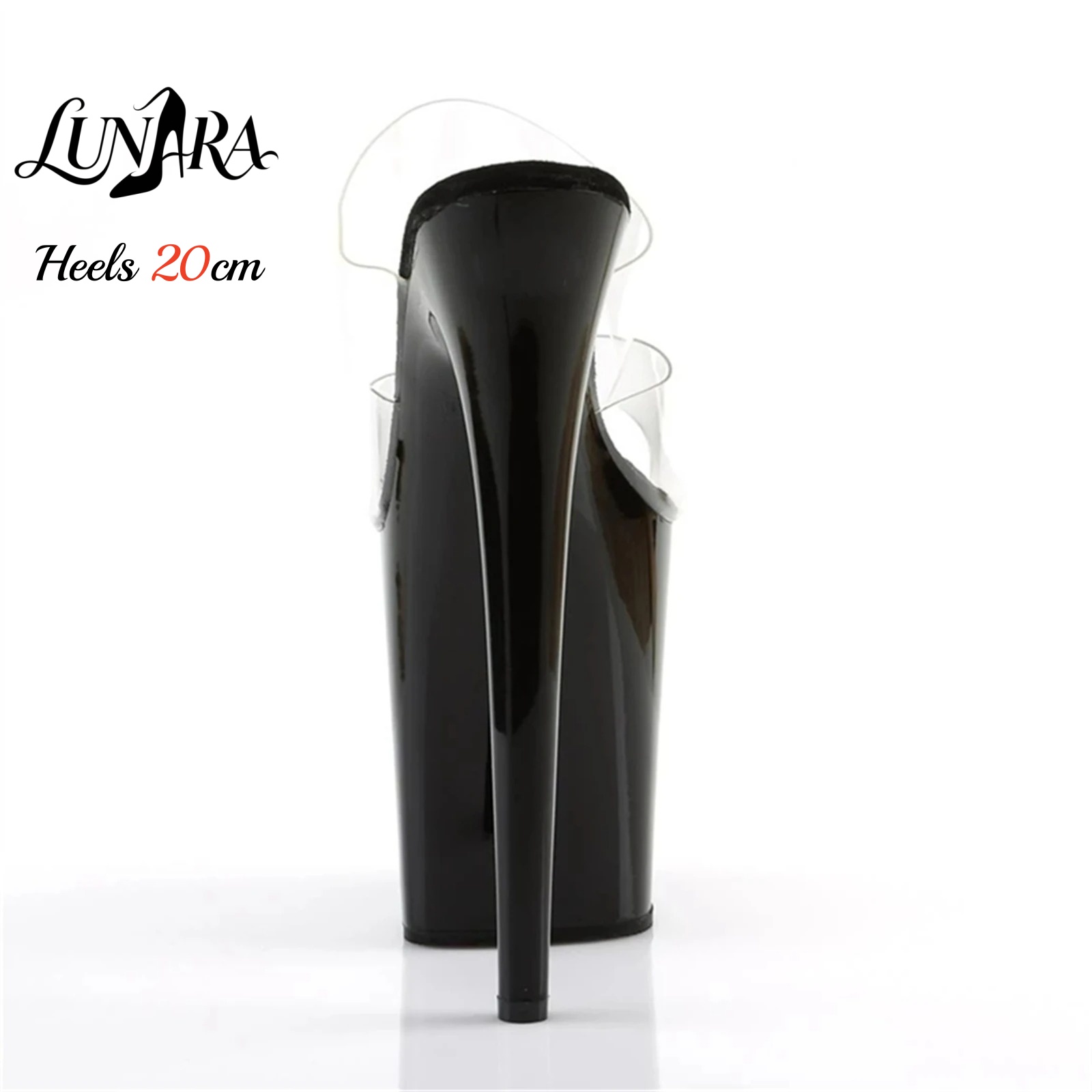 20cm Clear PVC Strappy Ultra H - огляд і ціна Sandal Strappy Heeled