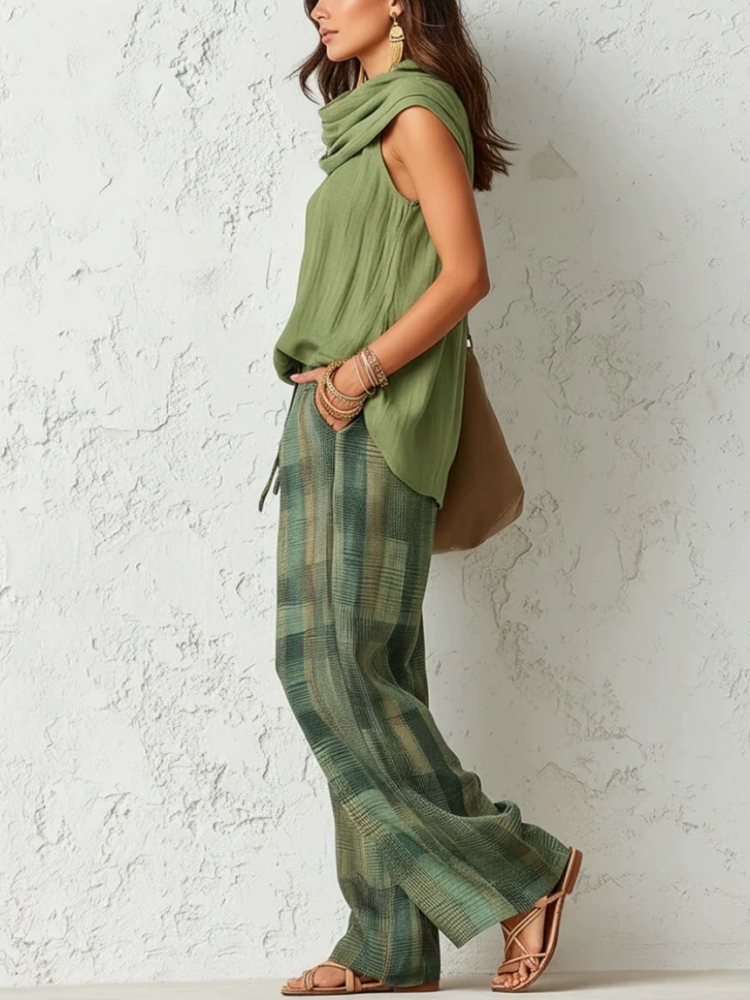 New Summer Women Pants 2 Piece - огляд і ціна Linen Pant Wide