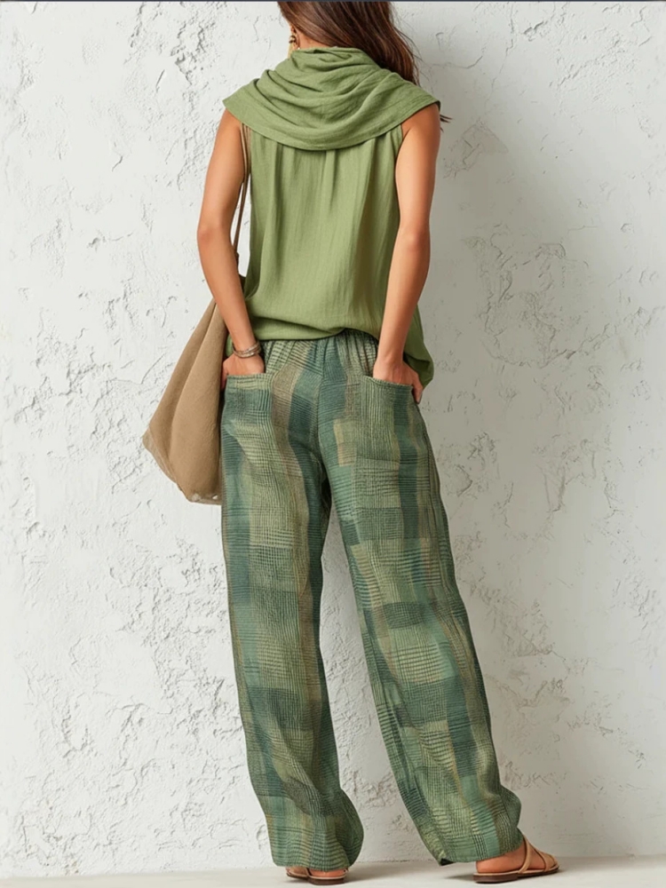 New Summer Women Pants 2 Piece - огляд і ціна Linen Pant Wide