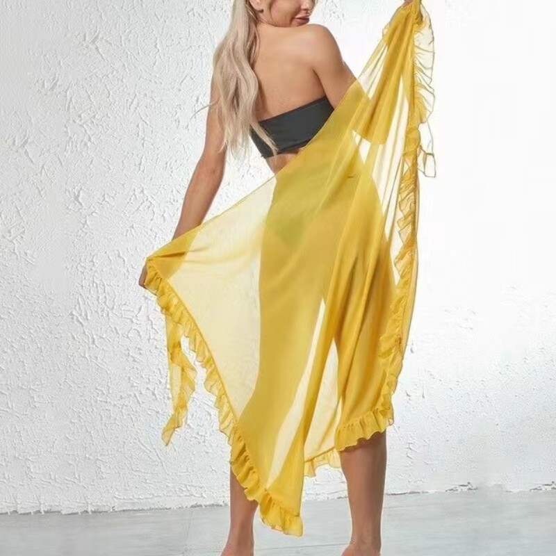 5 Colors Ruffle Sarong for Wom - огляд і ціна Cover Up Kaftan