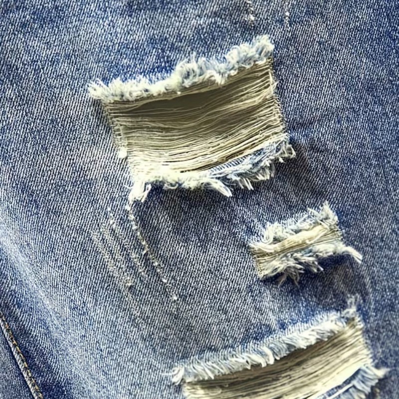 Men Korean Style Distressed De - огляд і ціна Shorts Denim Frayed