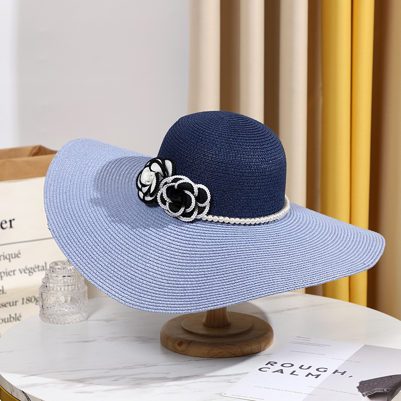 Two Tones Wide Brim Summer Hat - огляд і ціна Hat Floppy Wide