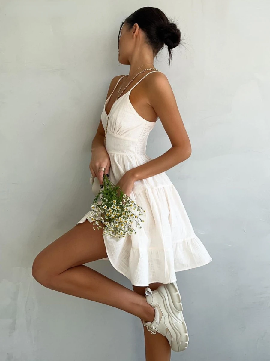Wolfeel Spring Summer Women's  - огляд і ціна Linen Dress Wrap