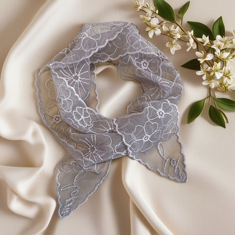 Lace French Silk Scarf Retro W - огляд і ціна Headband Summer Knit