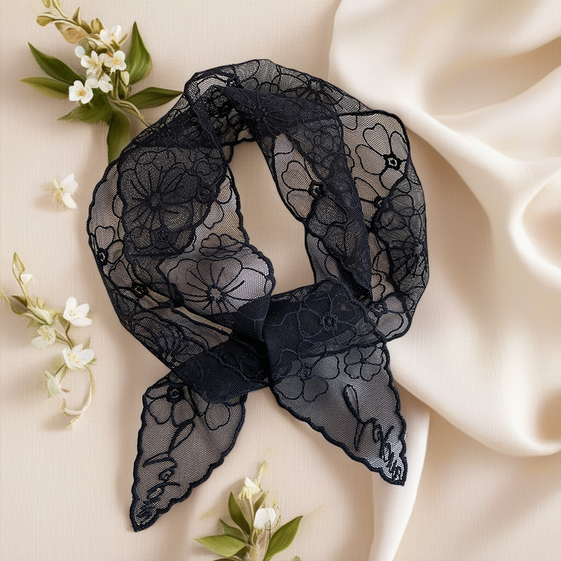 Lace French Silk Scarf Retro W - огляд і ціна Headband Summer Knit