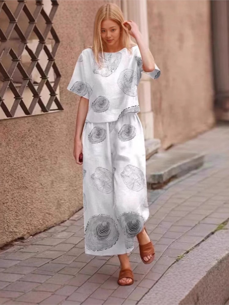 2025 Spring Summer New Plus Si - огляд і ціна Linen Pant Wide