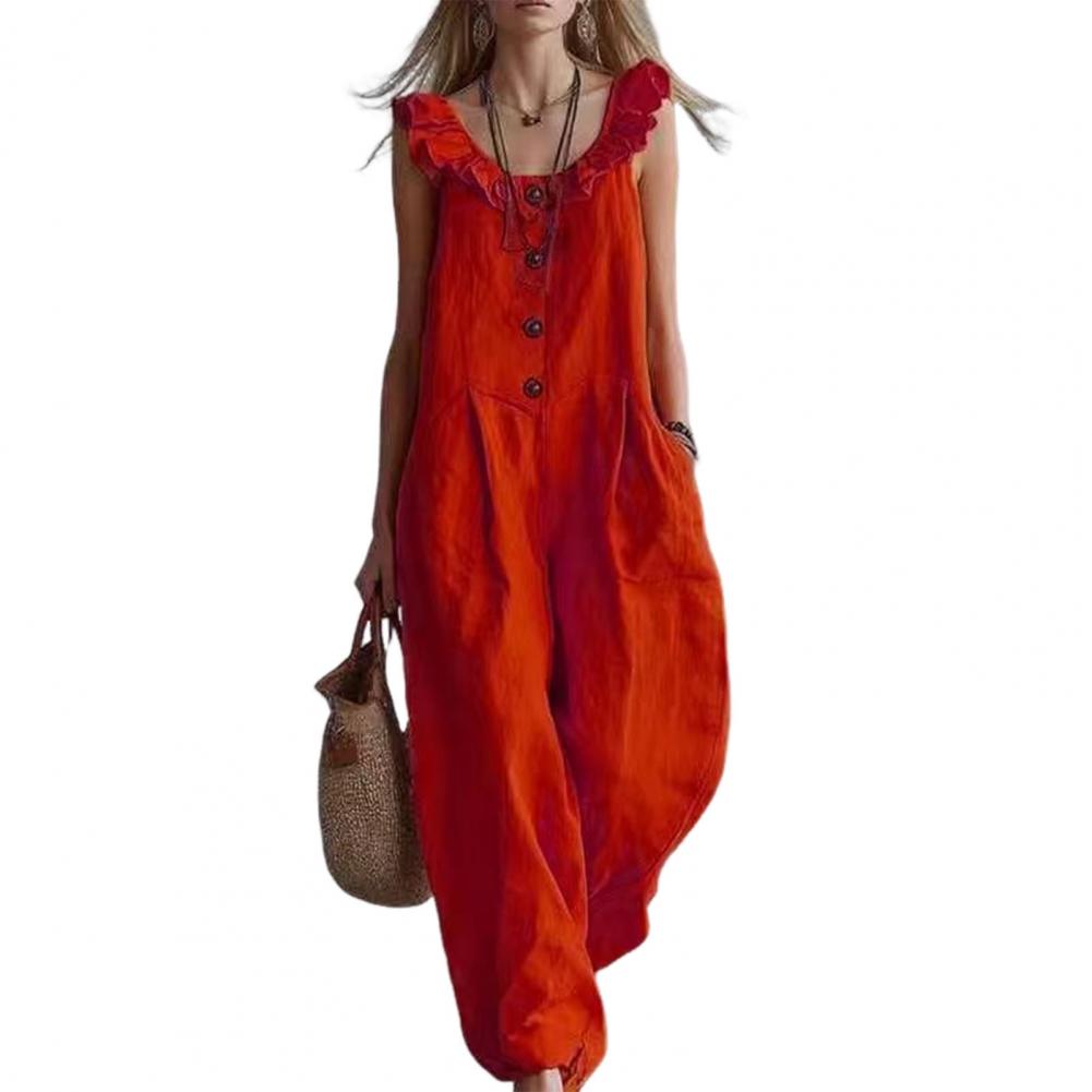 Relaxed Fit Romper Women Women - огляд і ціна Jumpsuit Linen Relaxed