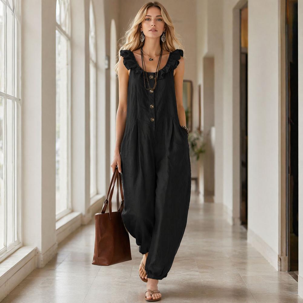 Relaxed Fit Romper Women Women - огляд і ціна Jumpsuit Linen Relaxed