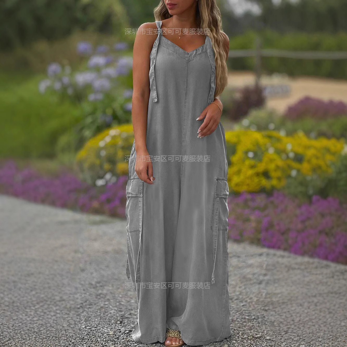 Loose Summer Jumpsuit Casual L - огляд і ціна Jumpsuit Linen Relaxed