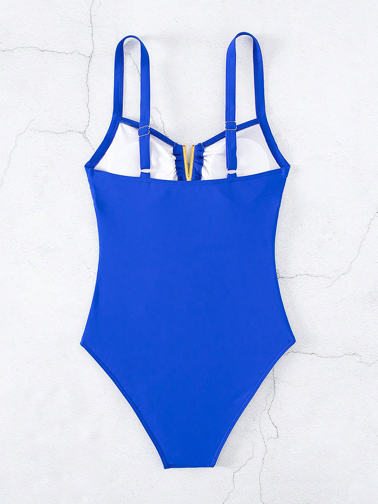 Cikini-Plain Ruched V Wire Swi - огляд і ціна Swimsuit Bikini Ruched