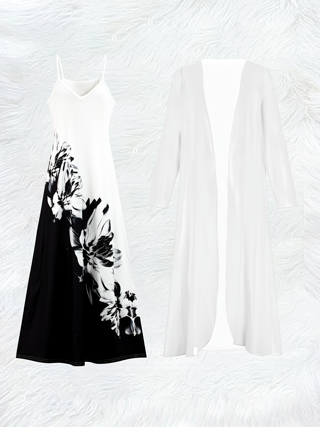 Casual Black and White Floral  - огляд і ціна Romper Floral Print