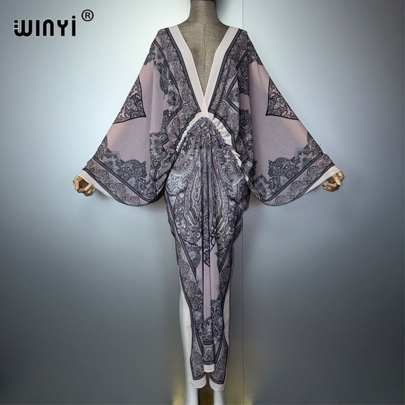 WINYI V-neck Sexy Dress Arabic - огляд і ціна Cover Up Kaftan
