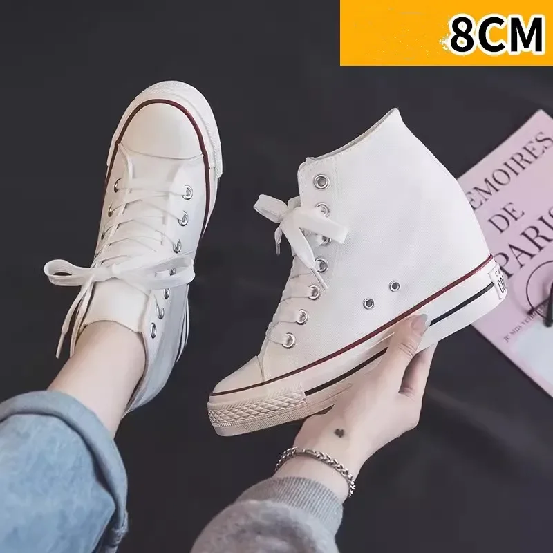 High 8cm Platform Canvas Shoes - огляд і ціна Wedge Espadrille Women