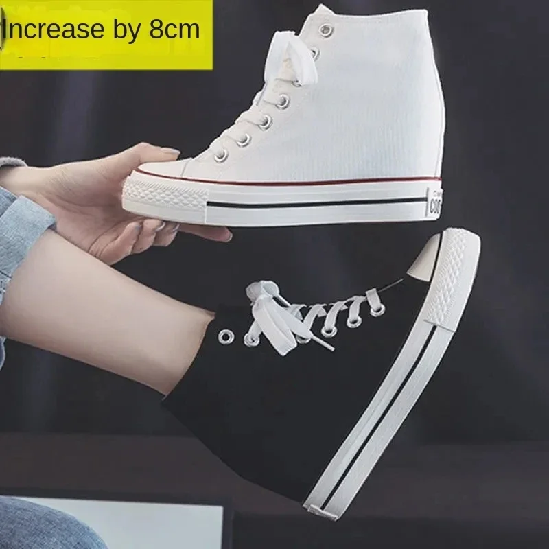 High 8cm Platform Canvas Shoes - огляд і ціна Wedge Espadrille Women
