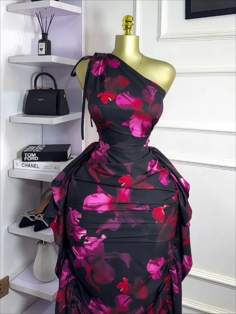 Women Floral Printed One Shoul - огляд і ціна Midi Skirt Floral
