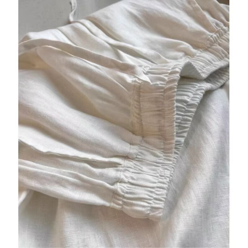 Korean White Cotton Linen Wide - огляд і ціна Linen Pant Wide