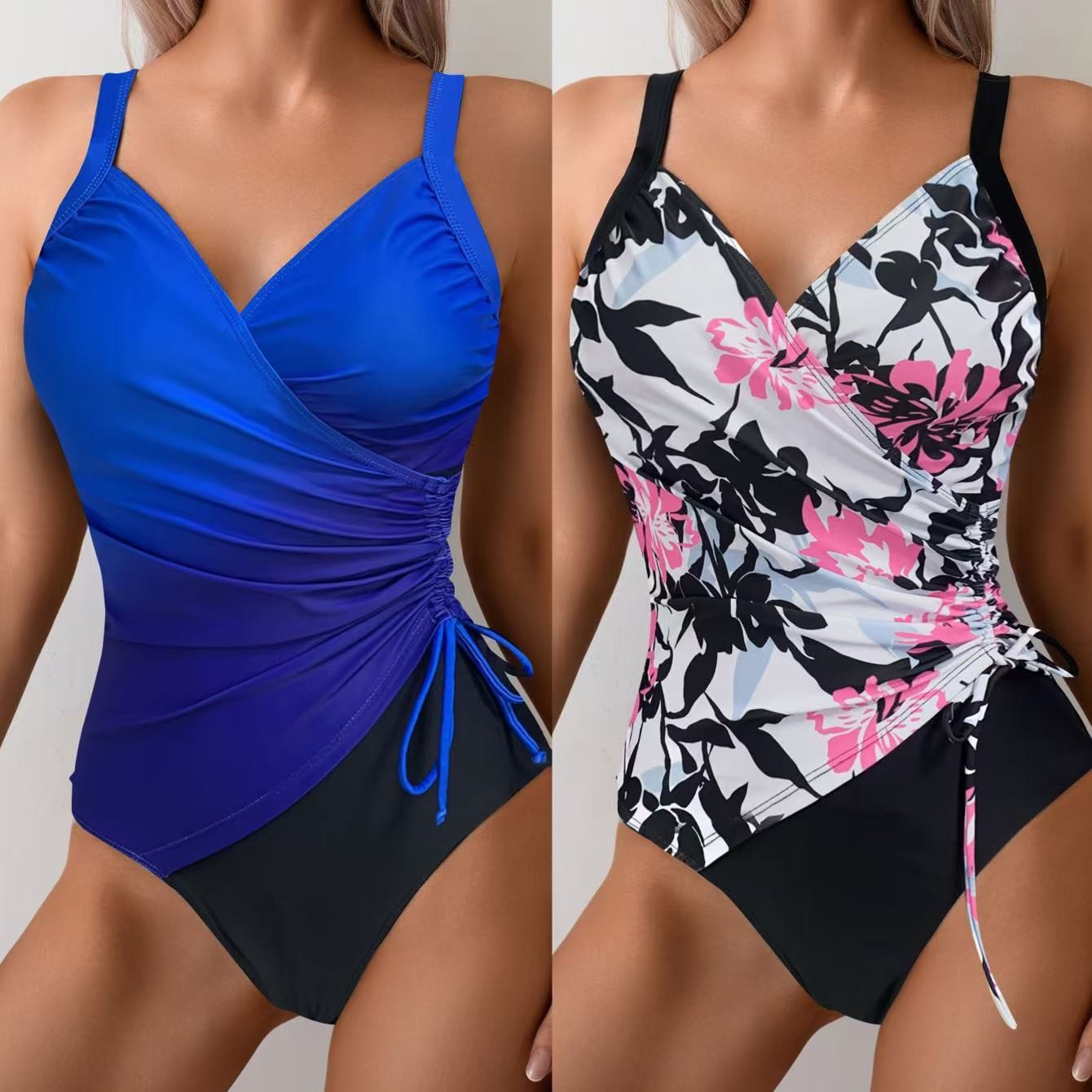 Woman Tankini Tummy Control Bi - огляд і ціна Swimsuit Bikini Ruched