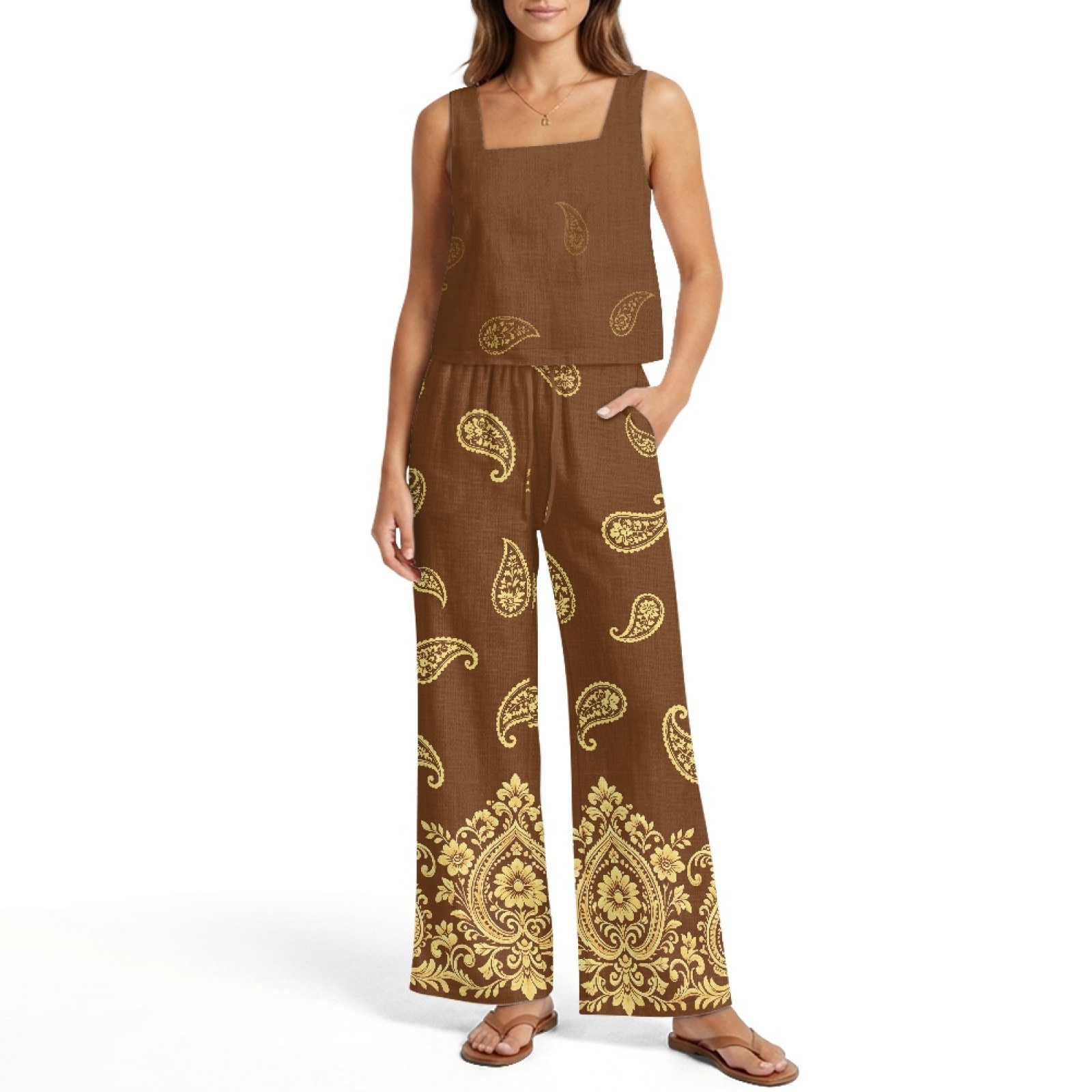 INSTANTARTS Women’s Linen Vest - огляд і ціна Linen Pant Wide