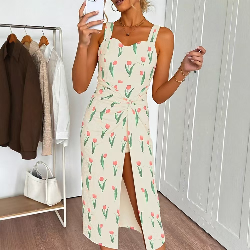 Fashionable Floral Print Crop  - огляд і ціна Midi Skirt Floral