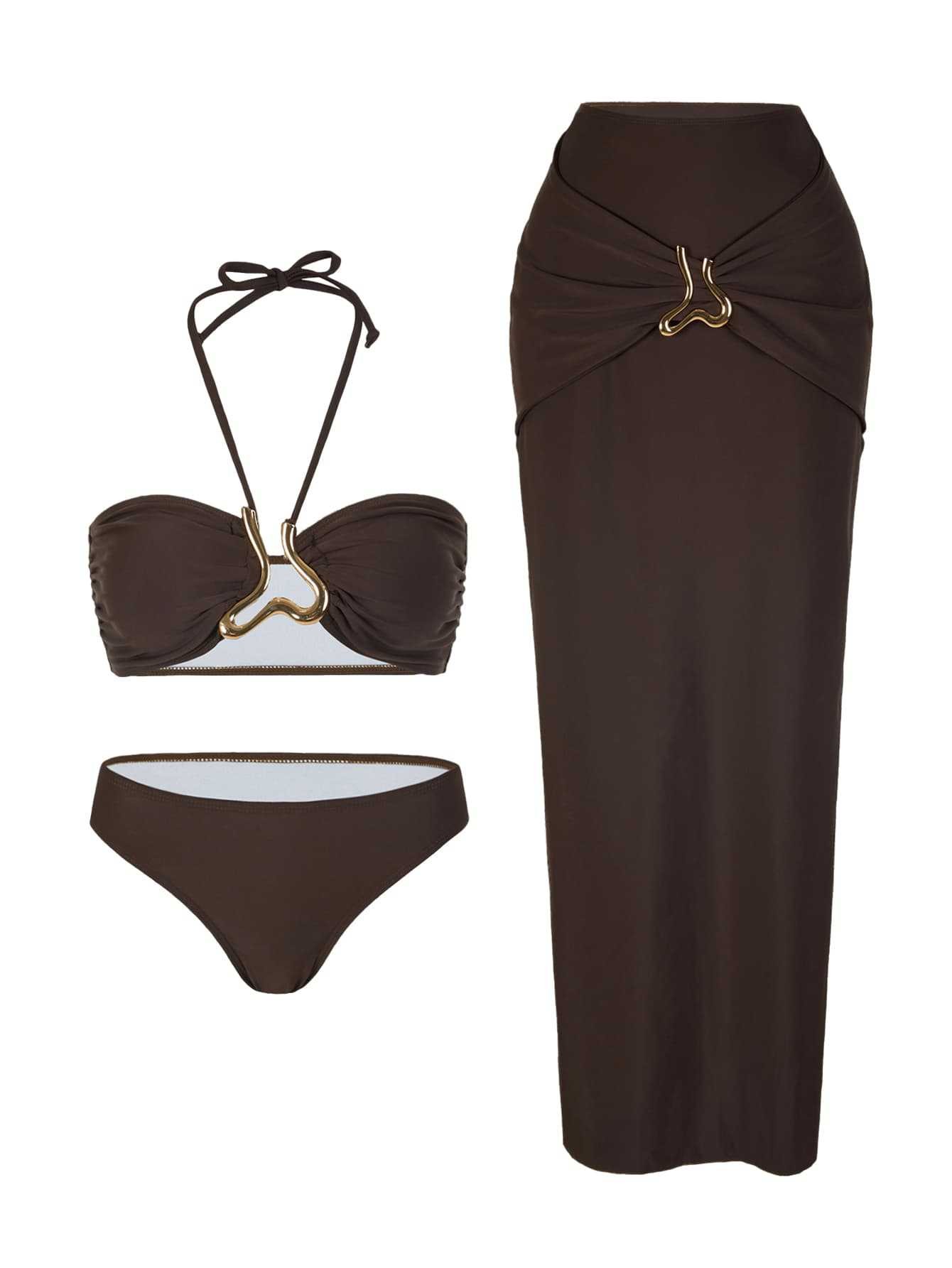 Women Sleeveless Tankini Bikin - огляд і ціна Swimsuit Bikini Ruched
